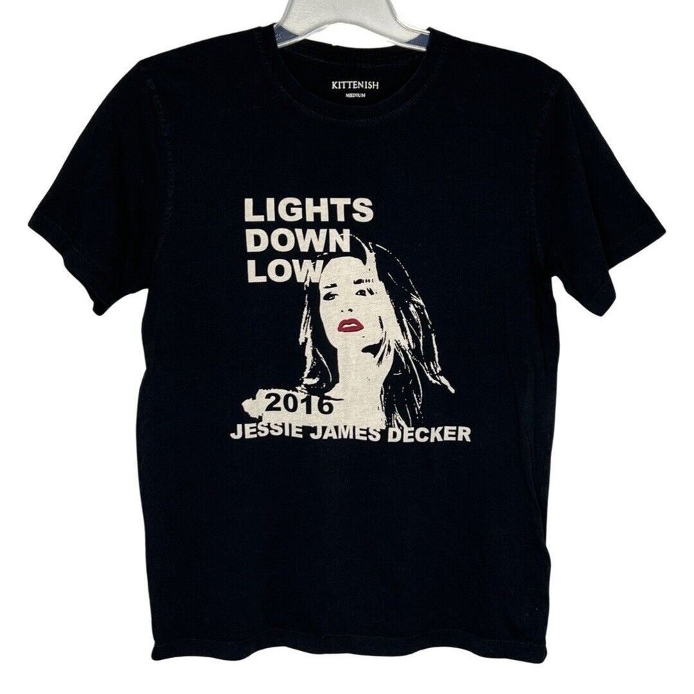 Jesse James‎ Decker Shirt Womens Medium Black Kittenish Lights Down Low Country